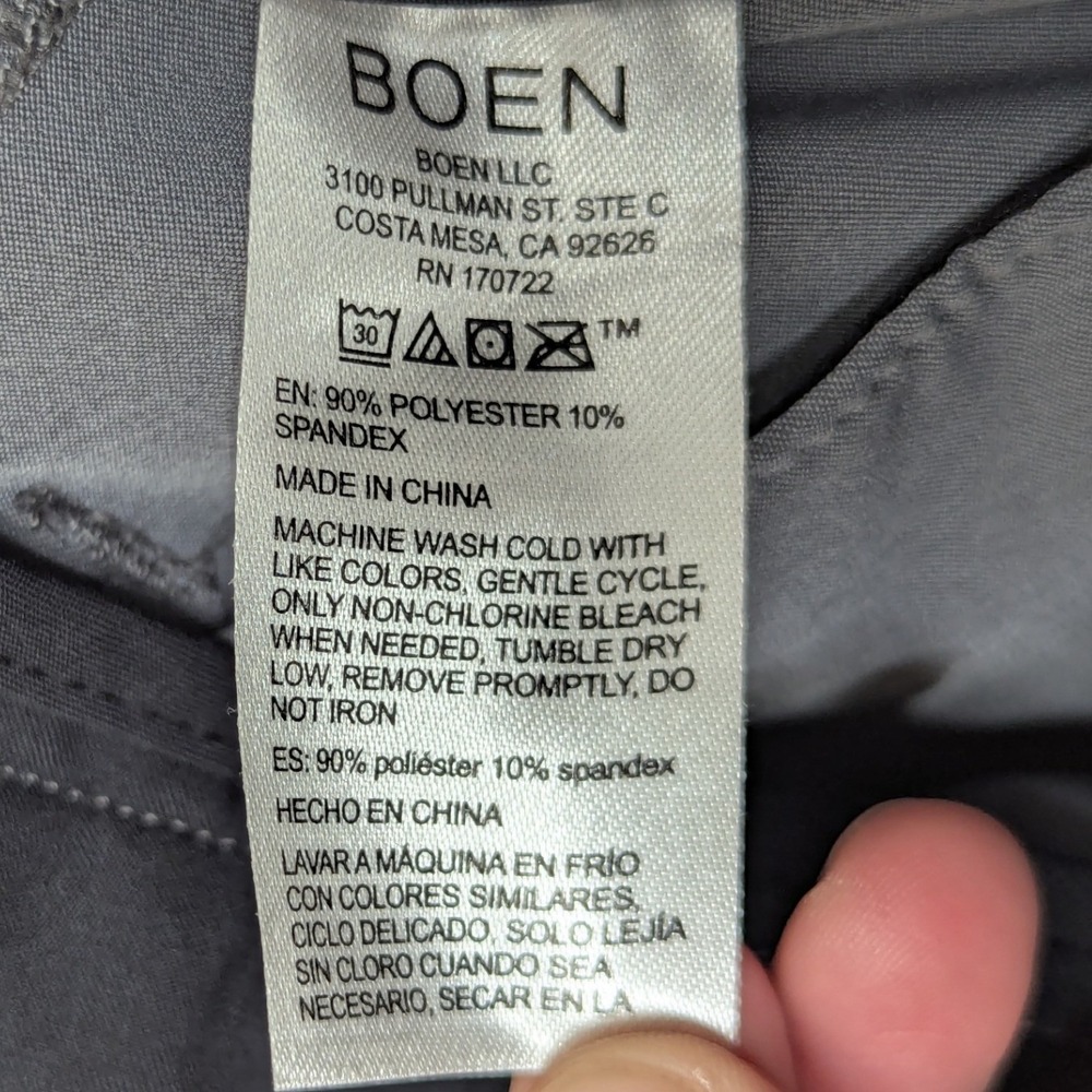 BOEN Performance Golf Pants Mens 34 Gray Gorpcore‎ Tech Chino Trousers - Picture 5 of 13